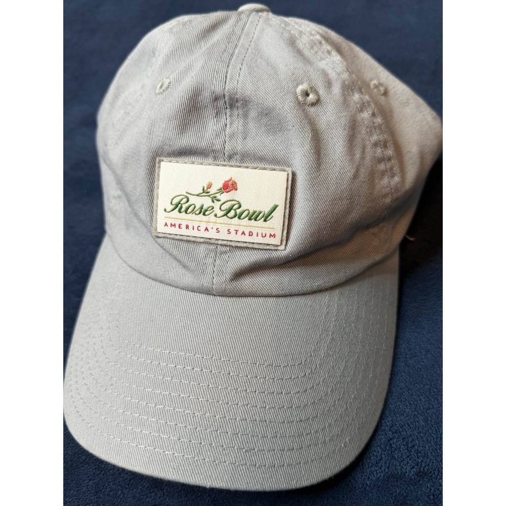 Vtg American Needle “Pasadena Rose Bowl” Thrifter Strapback Hat Gray One Sz